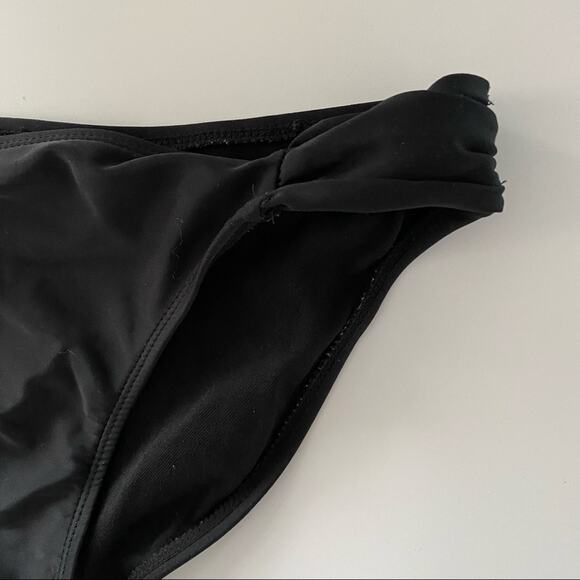 Xhilaration Solid Black Bikini Bottom Size Medium - Picture 2 of 5